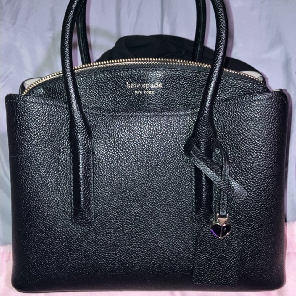 Kate Spade Black Textured Satchel NWT